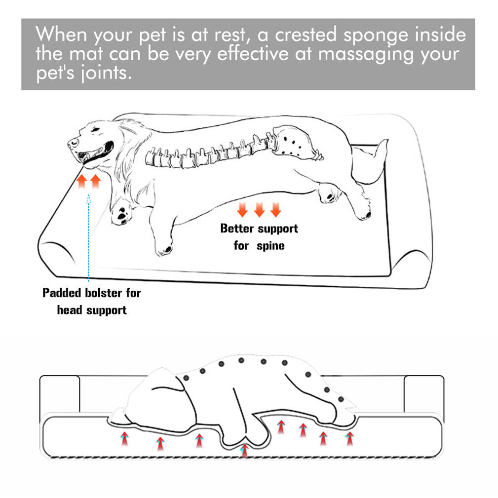Extra Large Orthopedic Dog Bed With Removable Washable Cover Soft Sponge Foam Pet Mattress For Big  3