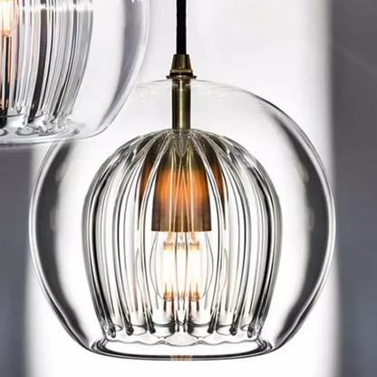 LED Hanging Lamp Modern Glass Pendant Light, Chandelier Lighting Fixtures for Dining Living Room, Home Decor