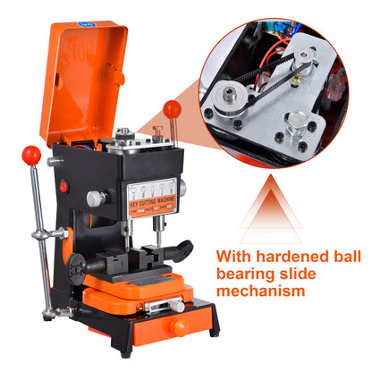 Professional 110V Key Duplicator Machine, Portable Car Key Cutting Machine for Hardware Stores, Locksmiths