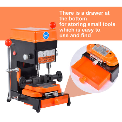 Professional 110V Key Duplicator Machine, Portable Car Key Cutting Machine for Hardware Stores, Locksmiths