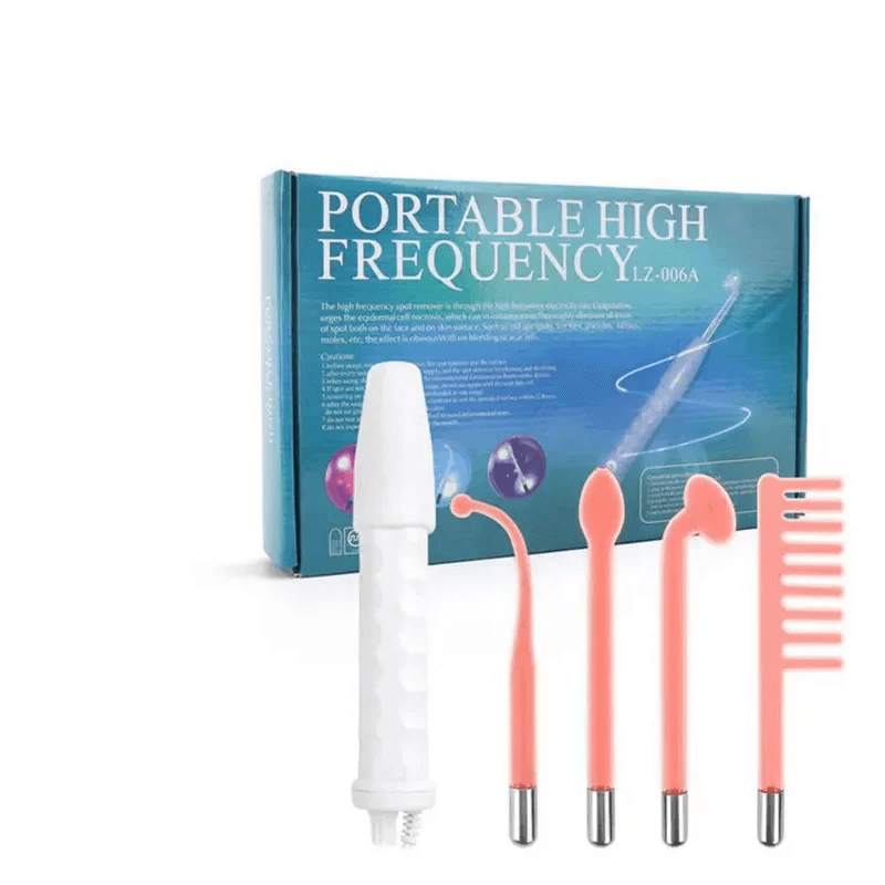 Professional High Frequency Facial Wand 4in1 Portable Electric Device For Acne Treatment Skin Rejuv 6