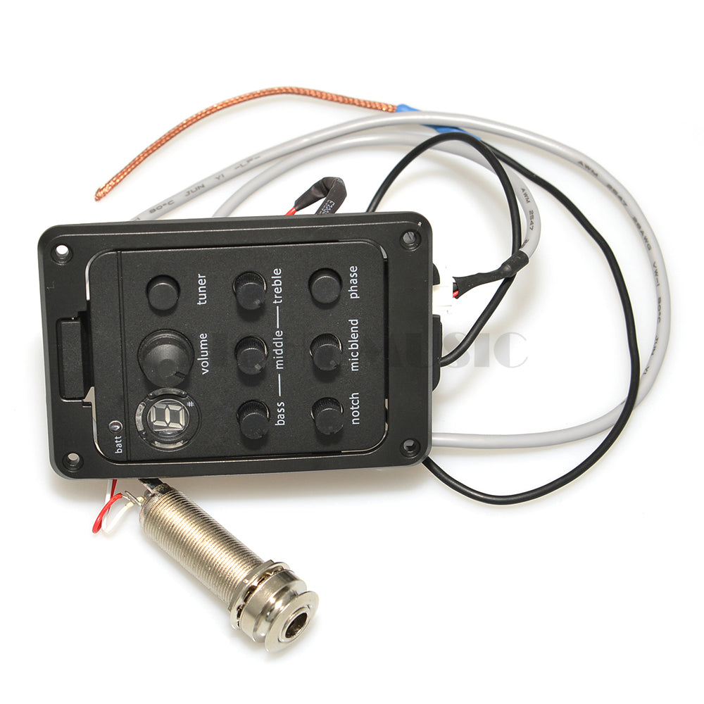 Presys 301 4 Band Acoustic Guitar Pickup with Tuner, Mic Blend Preamp, EQ, Soft Piezo, Beat Board