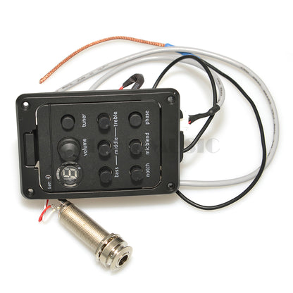 Presys 301 4 Band Acoustic Guitar Pickup with Tuner, Mic Blend Preamp, EQ, Soft Piezo, Beat Board