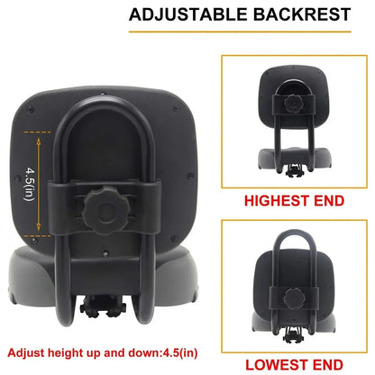 Premium Electric Bicycle Seat, Comfortable Enlarged, Thickened Cushion with Backrest for E-Bikes, Mountain Bikes
