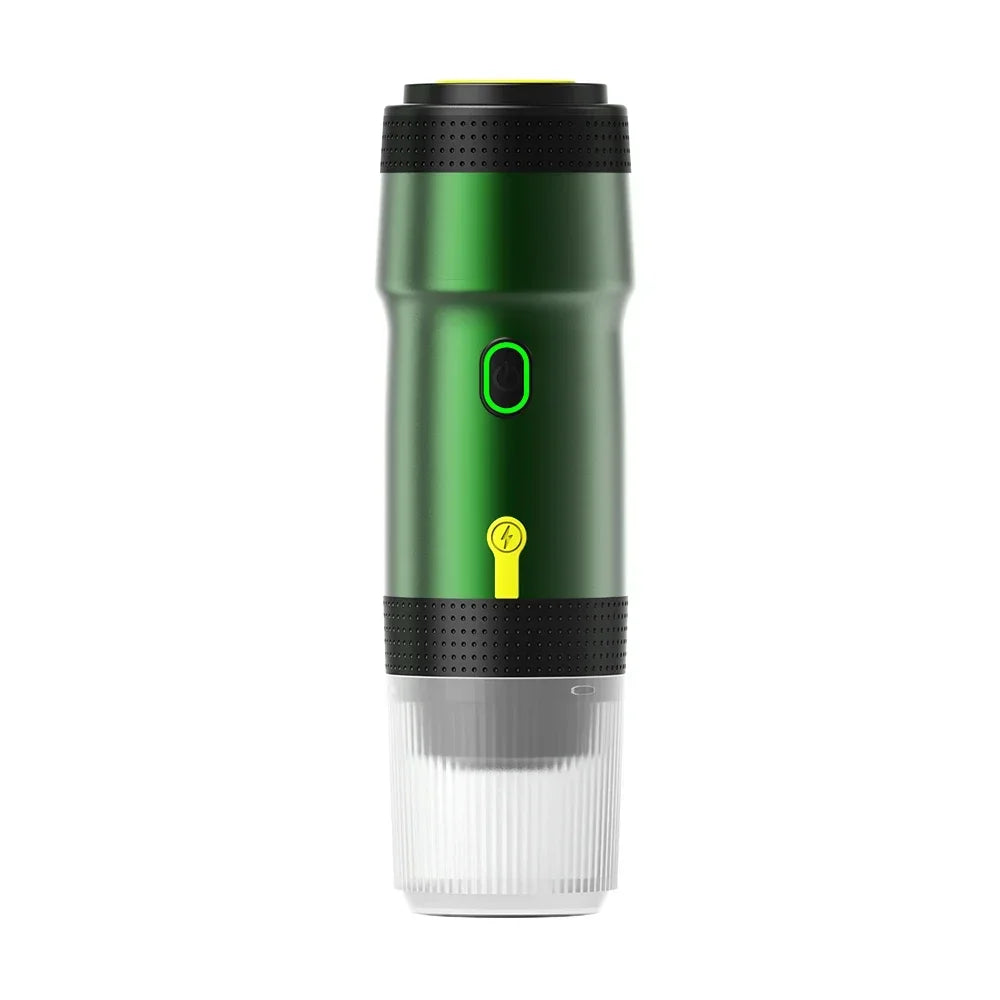 Electric Portable Coffee Machine, 3-in-1 Italian Espresso Maker for Car, Home Travel, Compatible with Capsules Ground