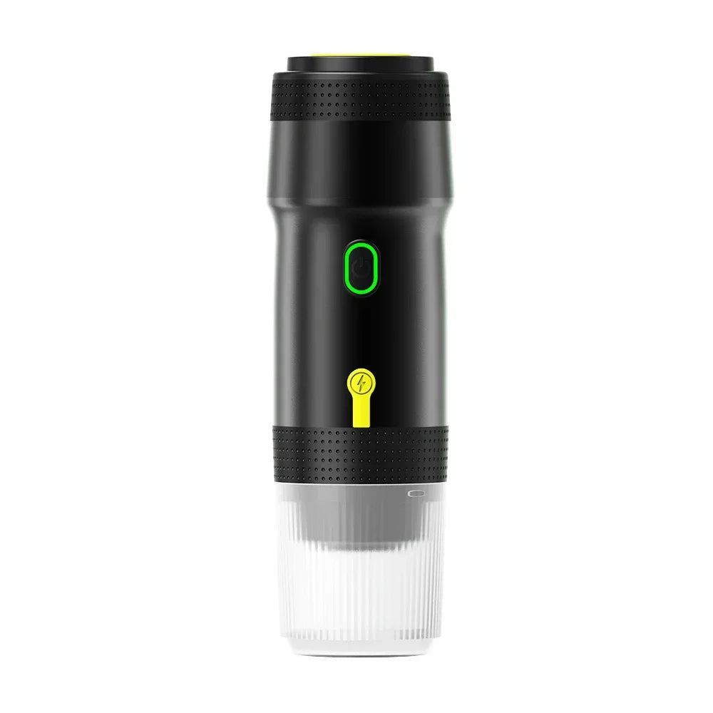 Electric Portable Coffee Machine, 3-in-1 Italian Espresso Maker for Car, Home Travel, Compatible with Capsules Ground