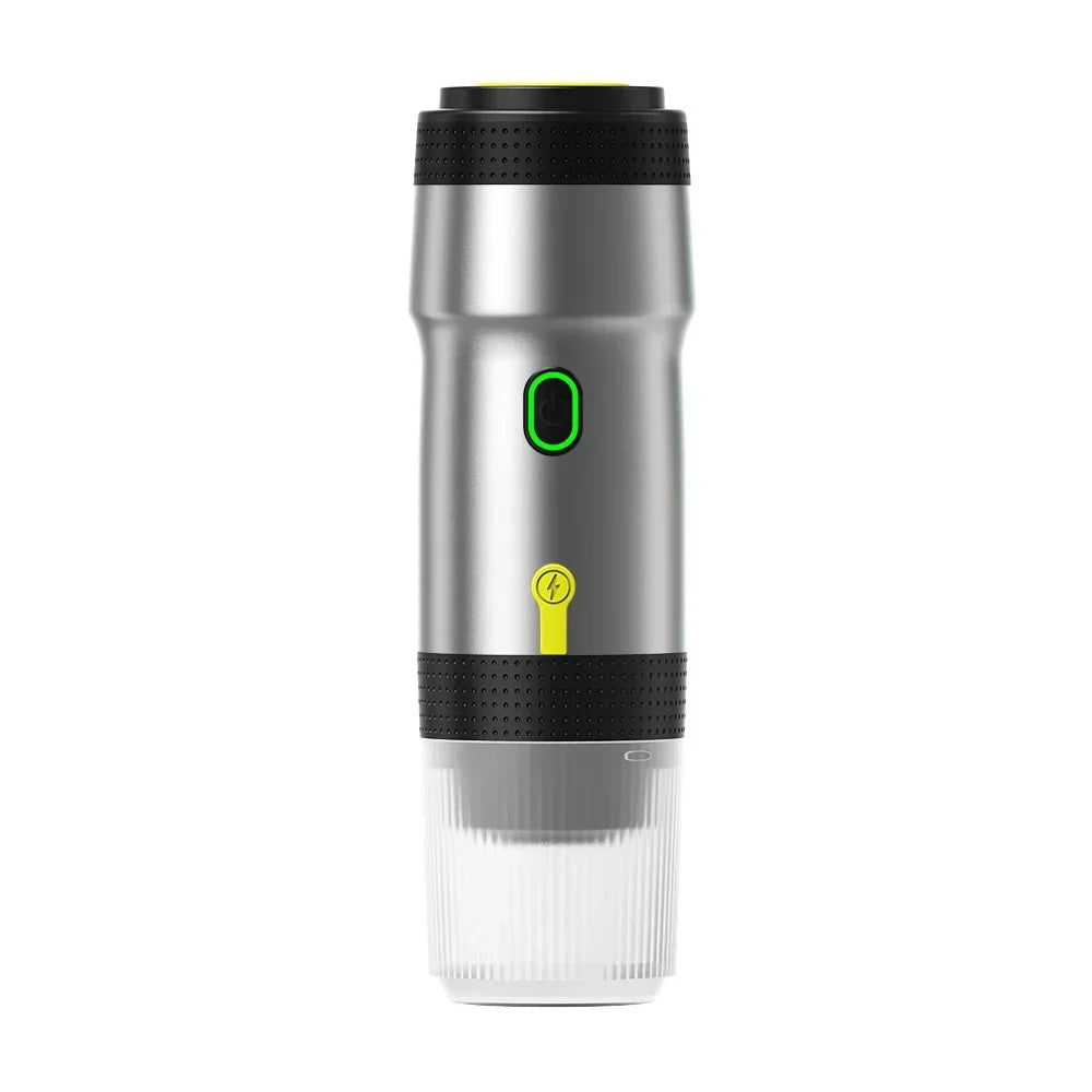 Electric Portable Coffee Machine, 3-in-1 Italian Espresso Maker for Car, Home Travel, Compatible with Capsules Ground