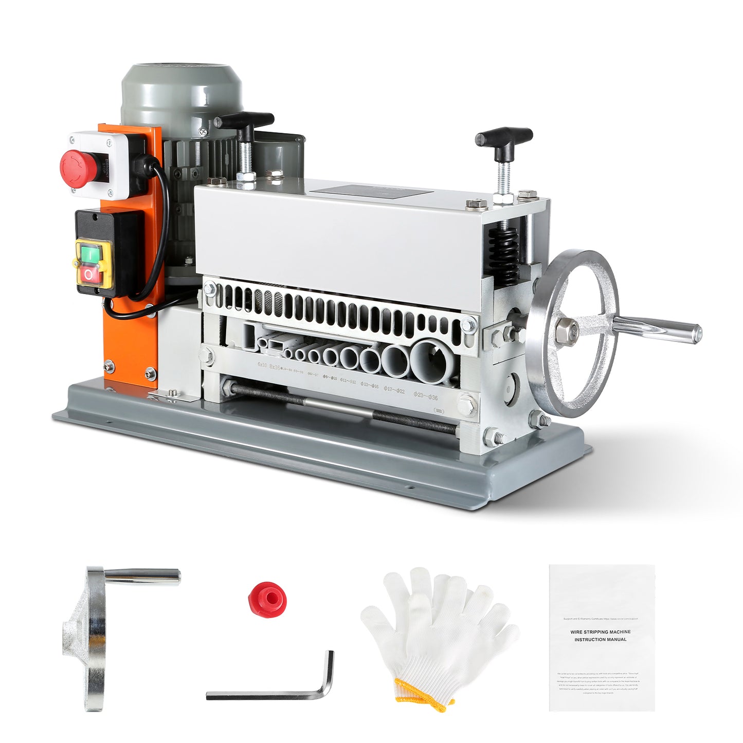 SucceBuy Wire Stripping Machine Electric Manual, Cable Stripper Wire Peeler 11 Channels Scrap Copper Recycling