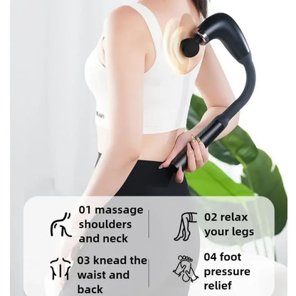 Body Relaxation Electric Fascia Gun Massager, Trigger Point Massage Machine, Home Fitness Handheld Hammer