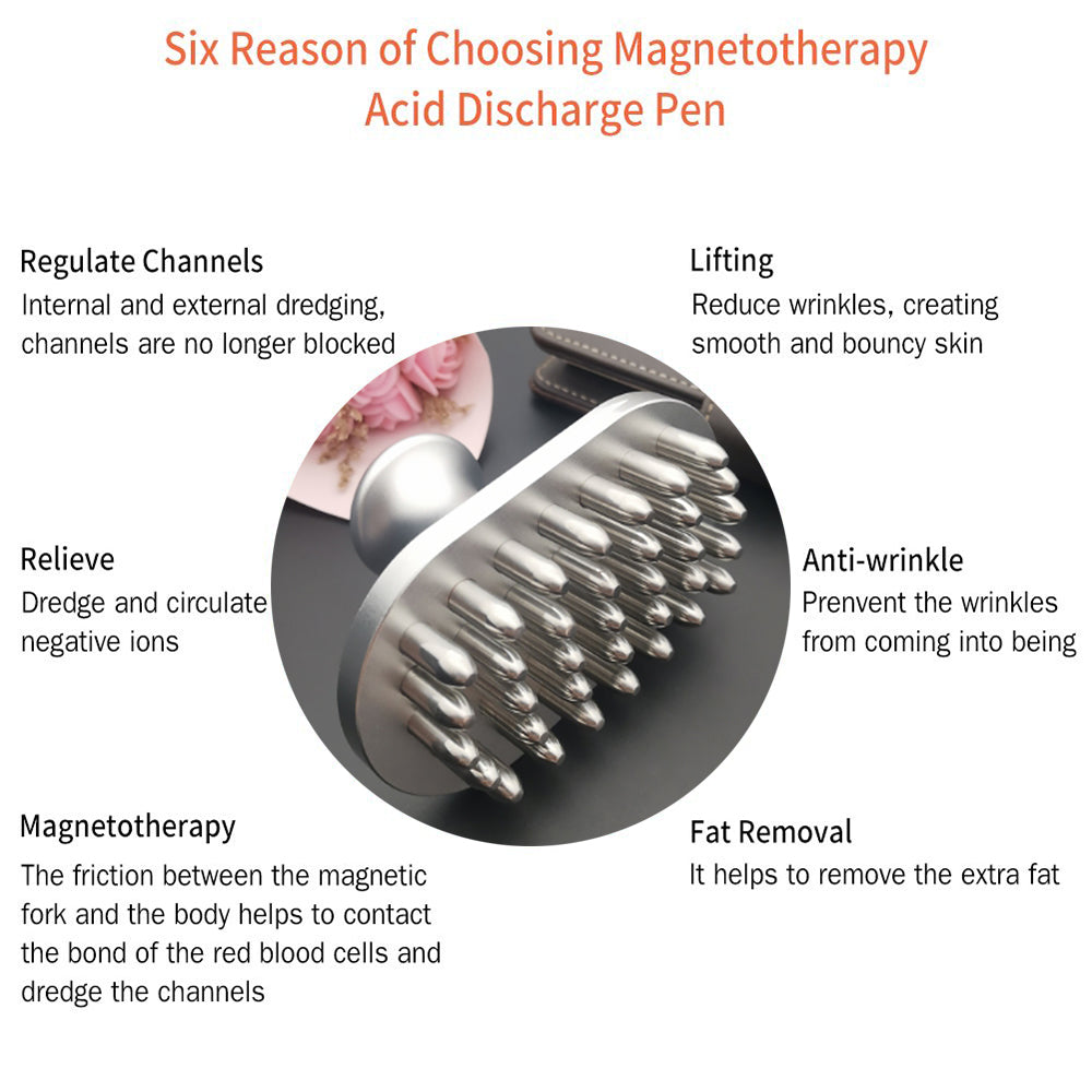 7000Gs Magnetic Therapy Massager Stick, Gua Sha Cellulite Massager for Body Slimming, Acupressure Fat Burner & Trigger