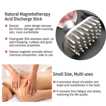 7000Gs Magnetic Therapy Massager Stick, Gua Sha Cellulite Massager for Body Slimming, Acupressure Fat Burner & Trigger