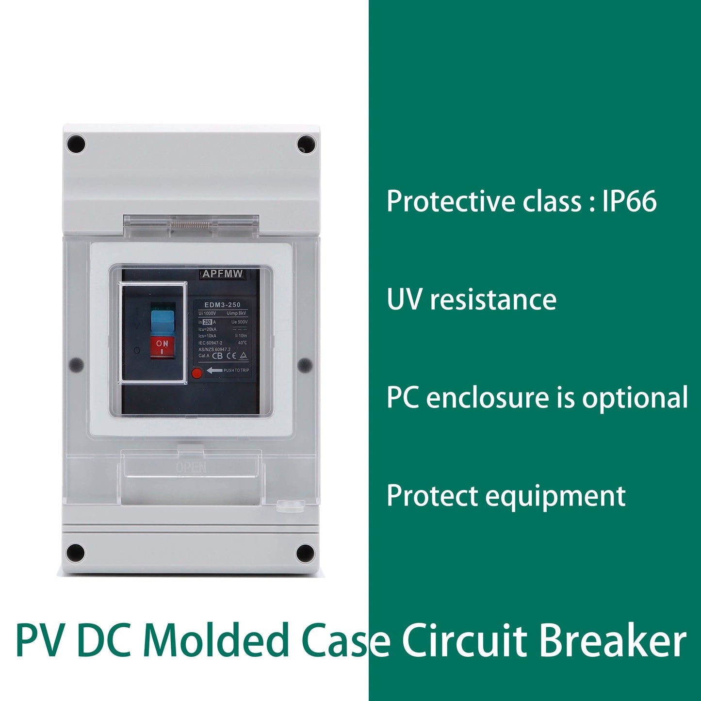 Solar DC Circuit Breaker With Overload Protection And Battery Isolator 4