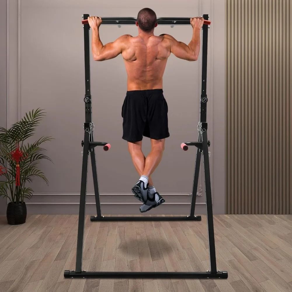 Foldable Triangular Power Tower For Full Body Workouts 2