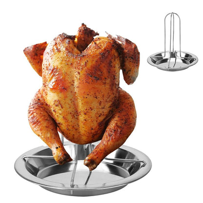 Carbon Steel Nonstick Chicken Roasting Rack for Grill Oven BBQ