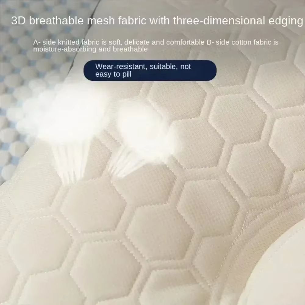 Ergonomic Capsule Neck Pillow  Breathable 3D Mesh Support For Restful Sleep 4