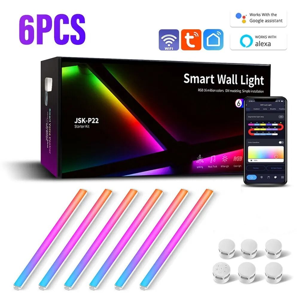LED Smart Wall Lamp RGBIC Light Bar For Immersive Atmosphere Lighting 6
