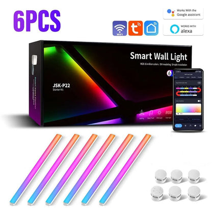 LED Smart Wall Lamp RGBIC Light Bar For Immersive Atmosphere Lighting 6