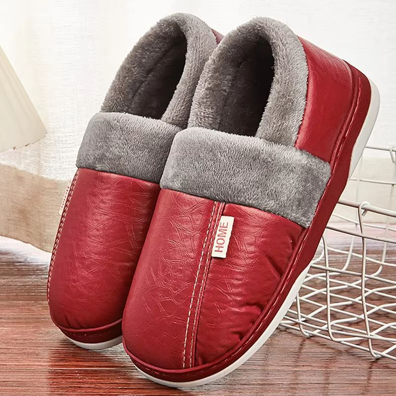 CozyStep Mens Winter Plush Slippers  Waterproof Warm  Durable 9