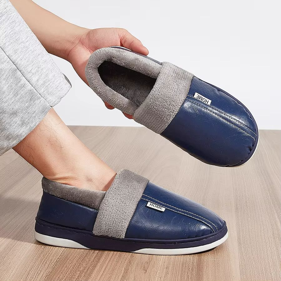 CozyStep Mens Winter Plush Slippers  Waterproof Warm  Durable 7