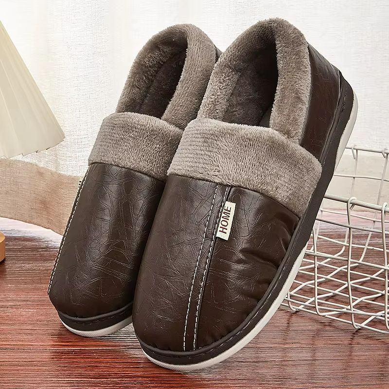 CozyStep Mens Winter Plush Slippers  Waterproof Warm  Durable 8