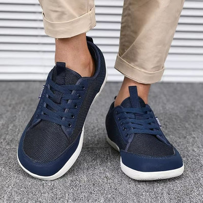 StrideFlex Mens Wide Toe Barefoot Sneakers  Breathable Lightweight  Trendy 1