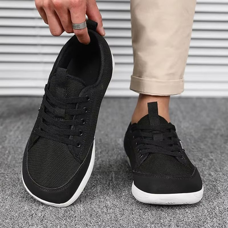 StrideFlex Mens Wide Toe Barefoot Sneakers  Breathable Lightweight  Trendy 2
