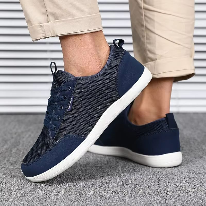 StrideFlex Mens Wide Toe Barefoot Sneakers  Breathable Lightweight  Trendy 5