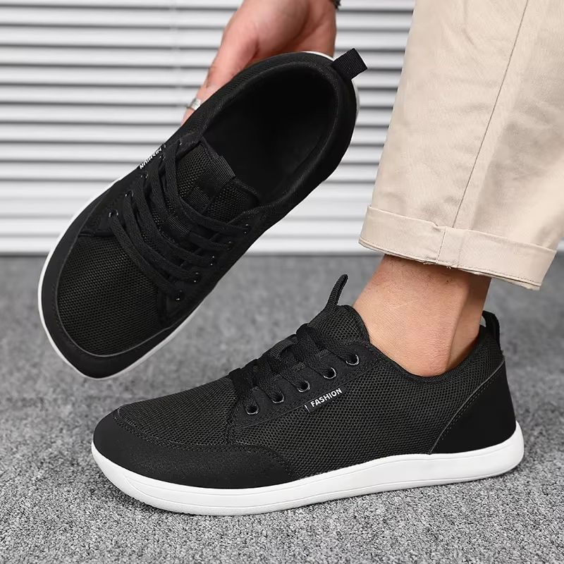 StrideFlex Mens Wide Toe Barefoot Sneakers  Breathable Lightweight  Trendy 7