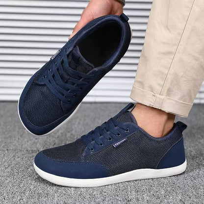 StrideFlex Mens Wide Toe Barefoot Sneakers  Breathable Lightweight  Trendy 8