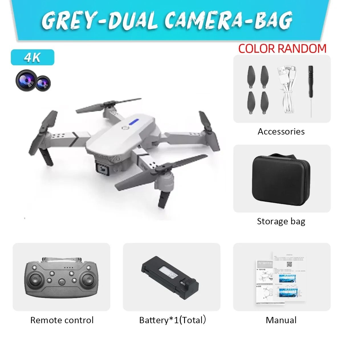 Compact Foldable Camera Drone With WiFi And Dual HD Recording 7