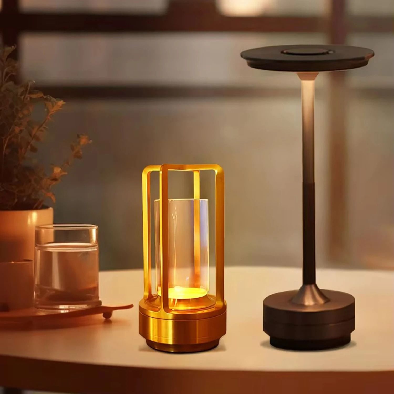 Portable Rechargeable Touch Controlled LED Table Lamp for Ambient Lighting