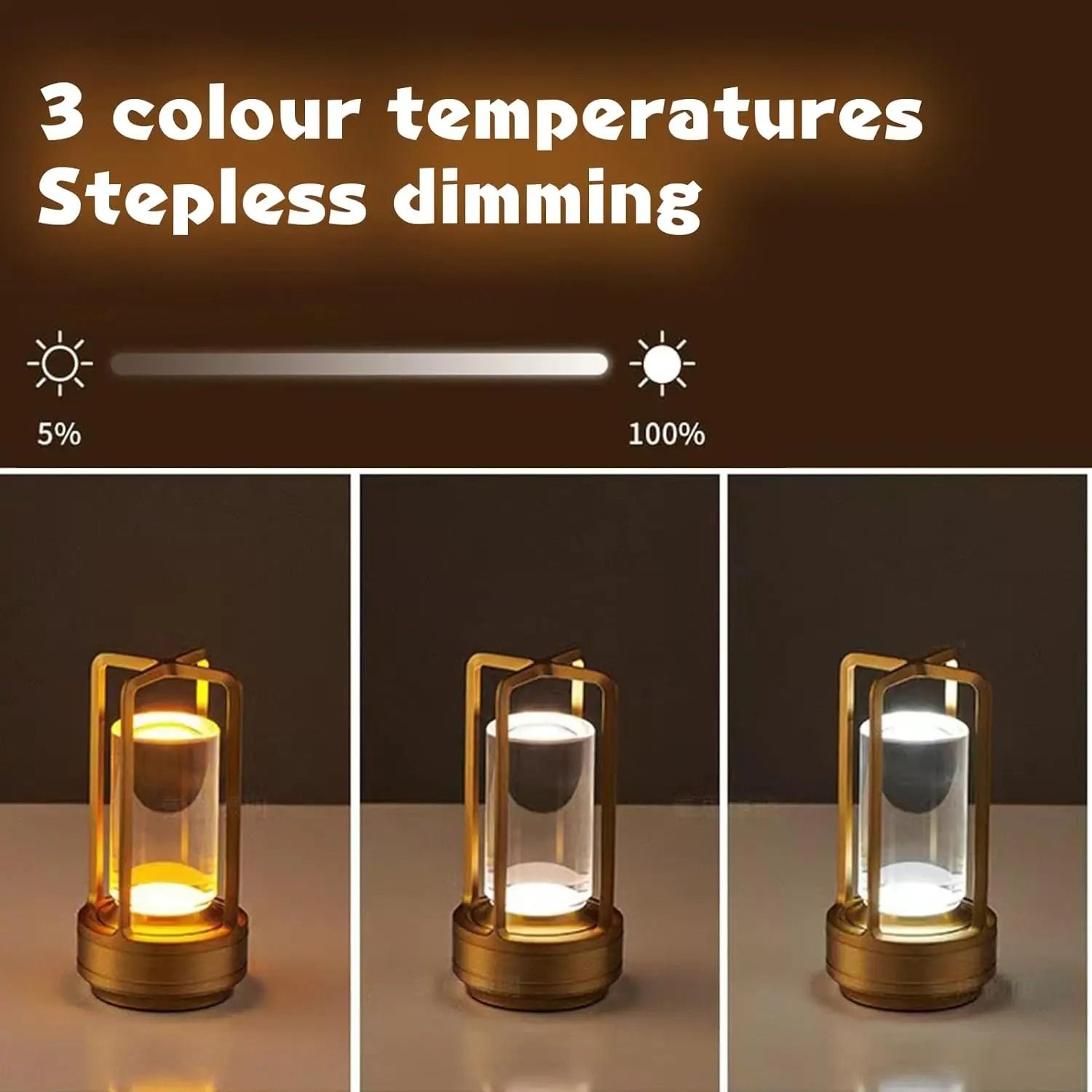Portable Rechargeable Touch Controlled LED Table Lamp For Ambient Lighting 1