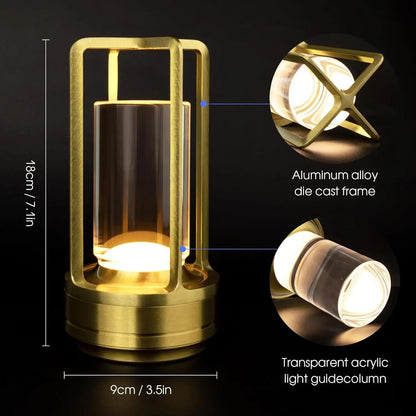Portable Rechargeable Touch Controlled LED Table Lamp For Ambient Lighting 3