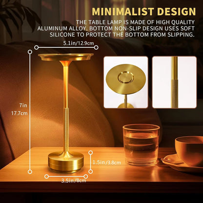Portable Rechargeable Touch Controlled LED Table Lamp For Ambient Lighting 4