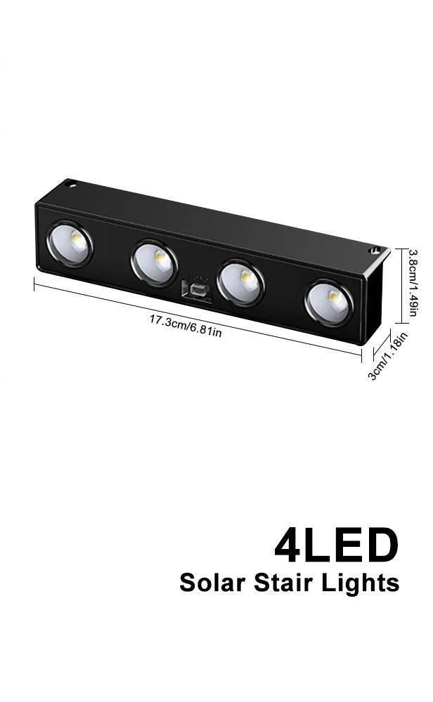 Solar Powered LED Exterior Wall Lamp For Outdoor Ambient Lighting 8