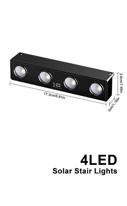 Solar Powered LED Exterior Wall Lamp For Outdoor Ambient Lighting 8