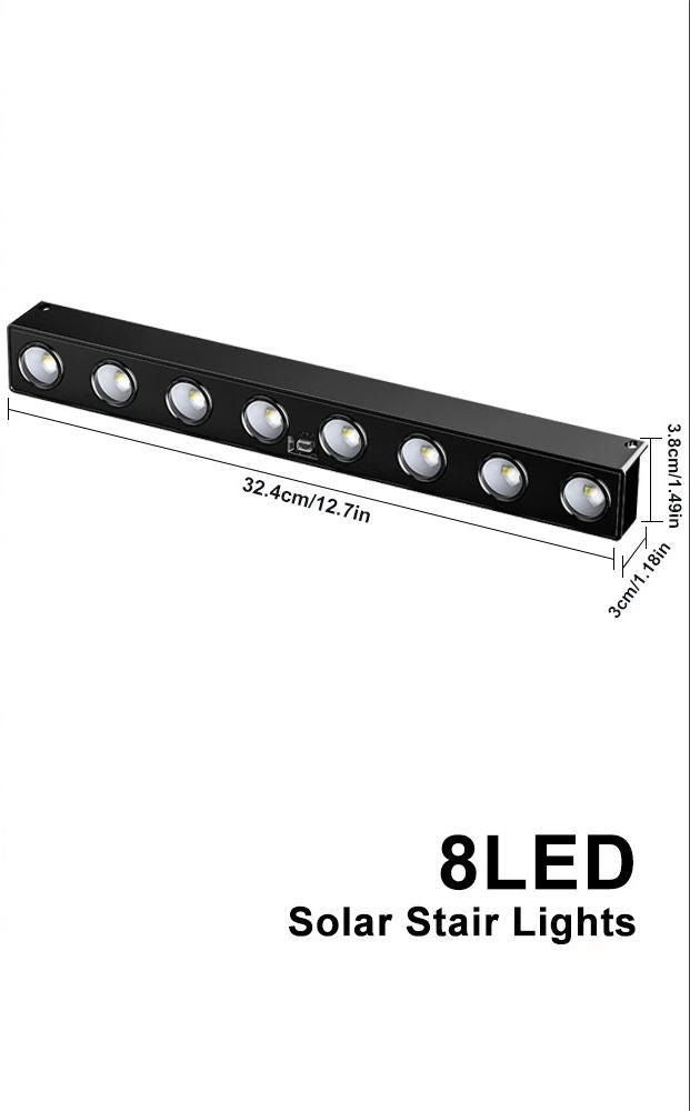 Solar Powered LED Exterior Wall Lamp For Outdoor Ambient Lighting 9