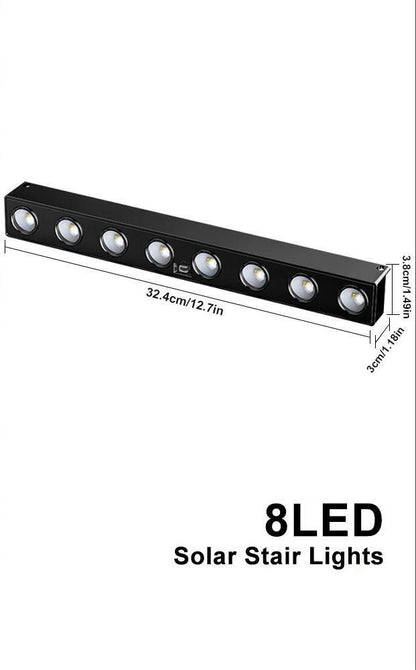 Solar Powered LED Exterior Wall Lamp For Outdoor Ambient Lighting 9