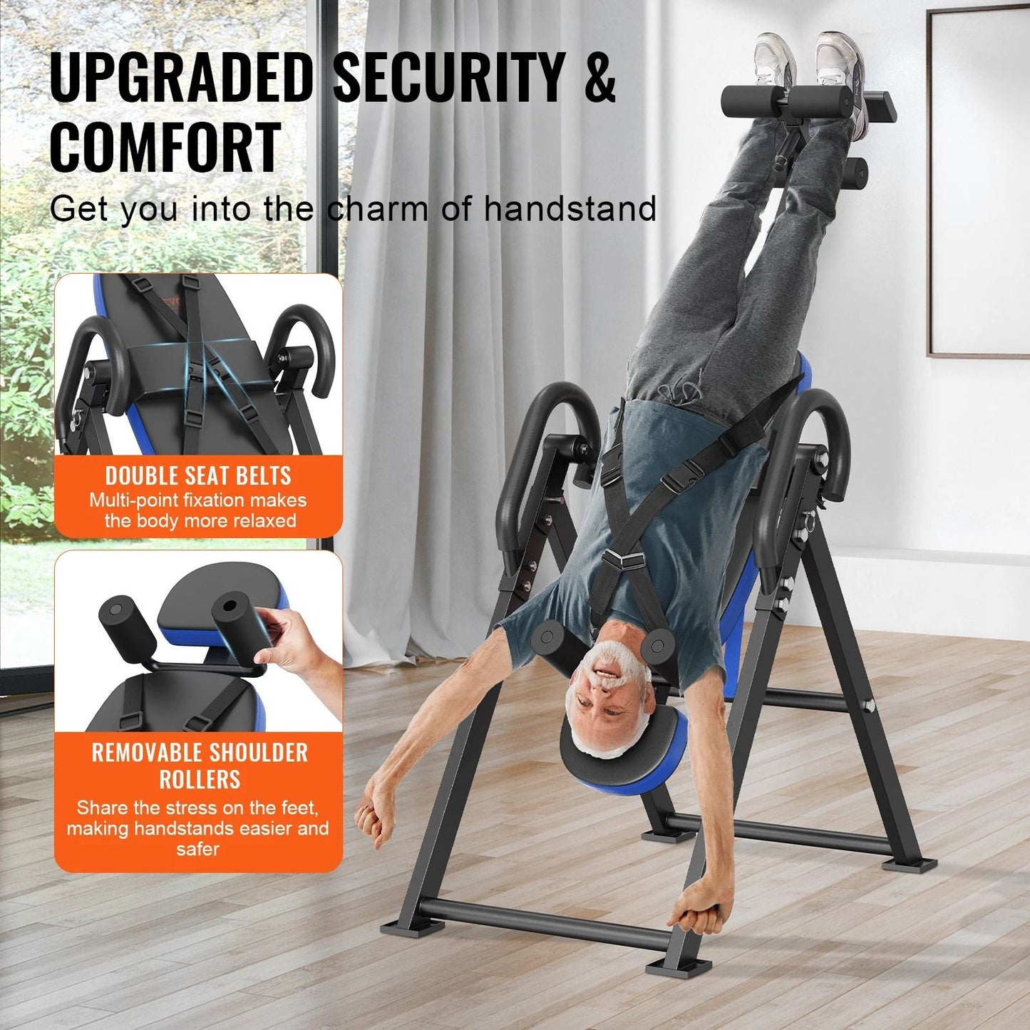 Heavy Duty Inversion Table For Back Decompression And Strength Training 2