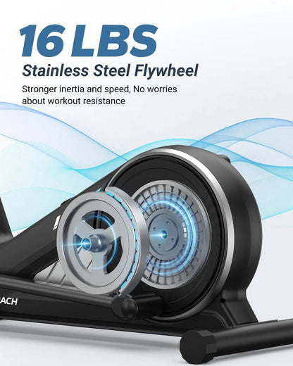 Quiet Magnetic Elliptical Trainer With Adjustable Resistance And App Support 5