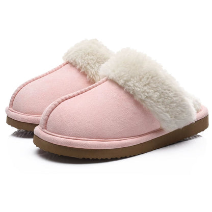 Winter Fuzzy Women Slippers Indoor Outdoor Soft Fluffy Suede House Shoes With Antiskid Sole 13