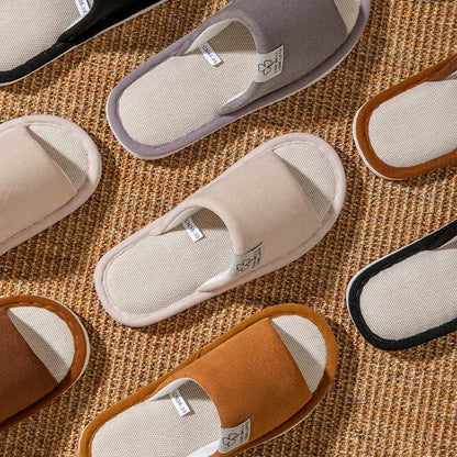 Mens Non Slip Linen House Slippers Soft Sole Indoor Comfort Shoes For Spring And Summer 5