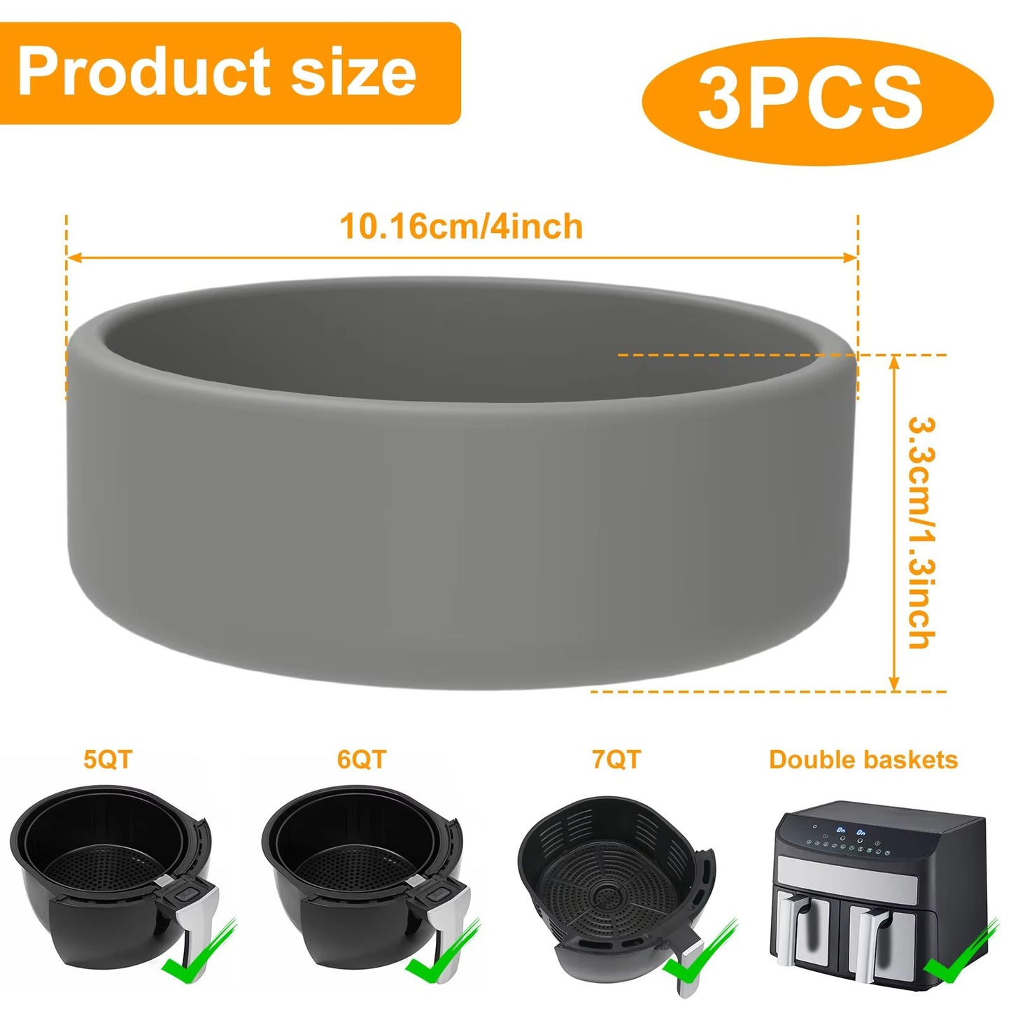 Silicone Egg Poacher Cups  Nonstick Egg Molds For Air Fryer Microwave  Oven 3
