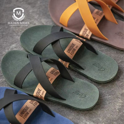 Shoreline Men's Non-Slip Beach Sandals – Comfortable Summer Flip Flops for Outdoor & Casual Wear