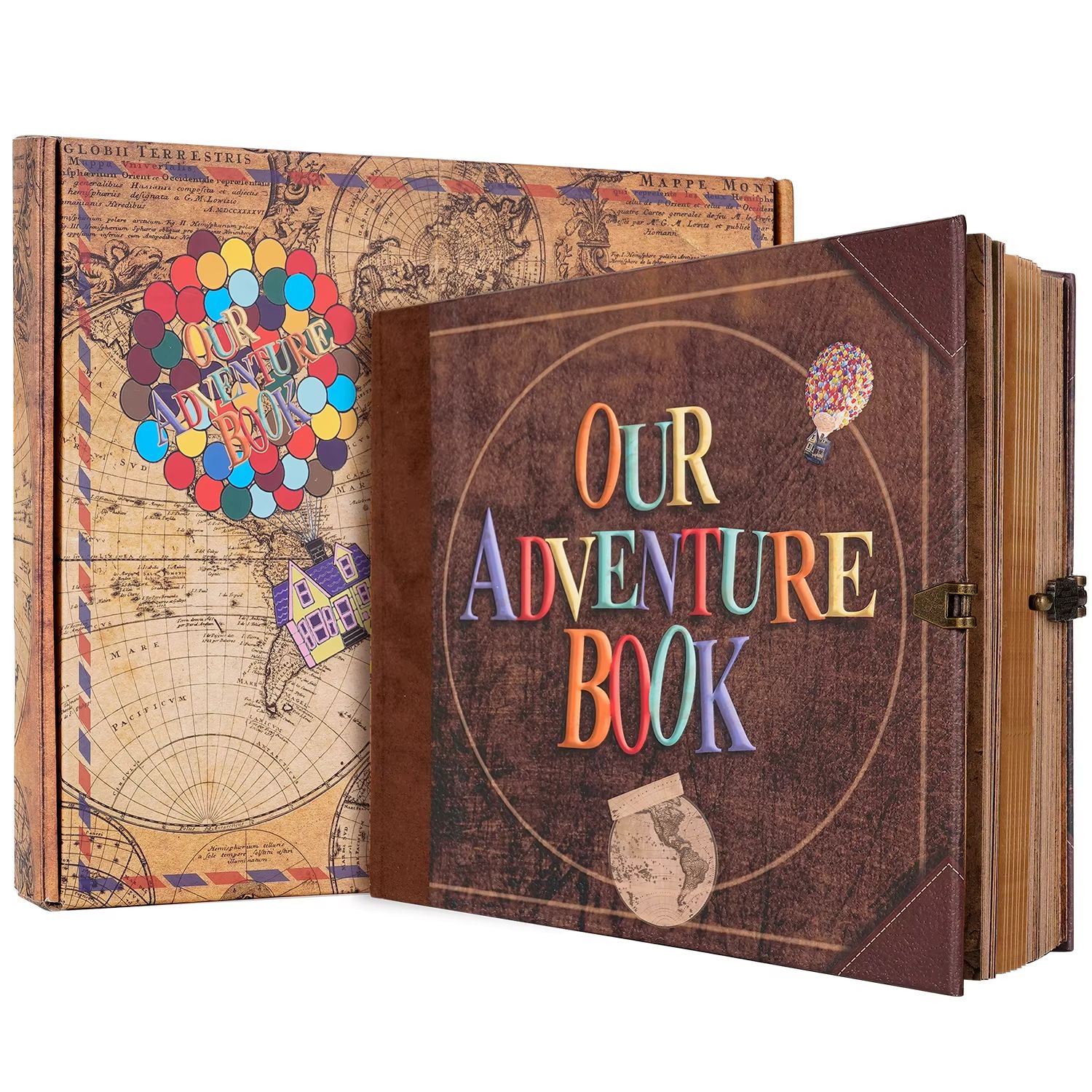 Our Adventure Book DIY Scrapbook Album – Handmade Retro Photo Album for Wedding, Anniversary & Memory Keepsakes