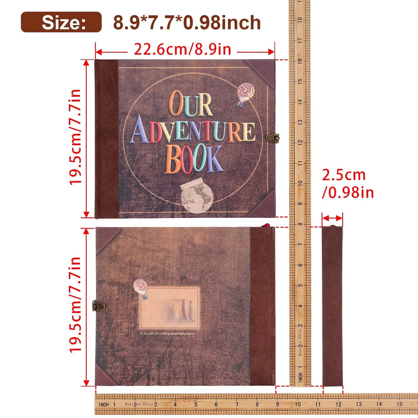 Our Adventure Book DIY Scrapbook Album  Handmade Retro Photo Album For Wedding Anniversary  Memory  2