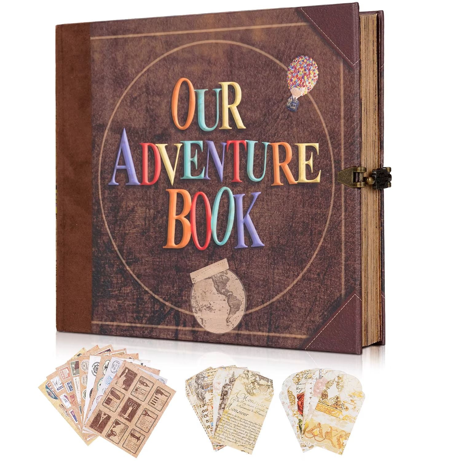 Our Adventure Book DIY Scrapbook Album  Handmade Retro Photo Album For Wedding Anniversary  Memory  5
