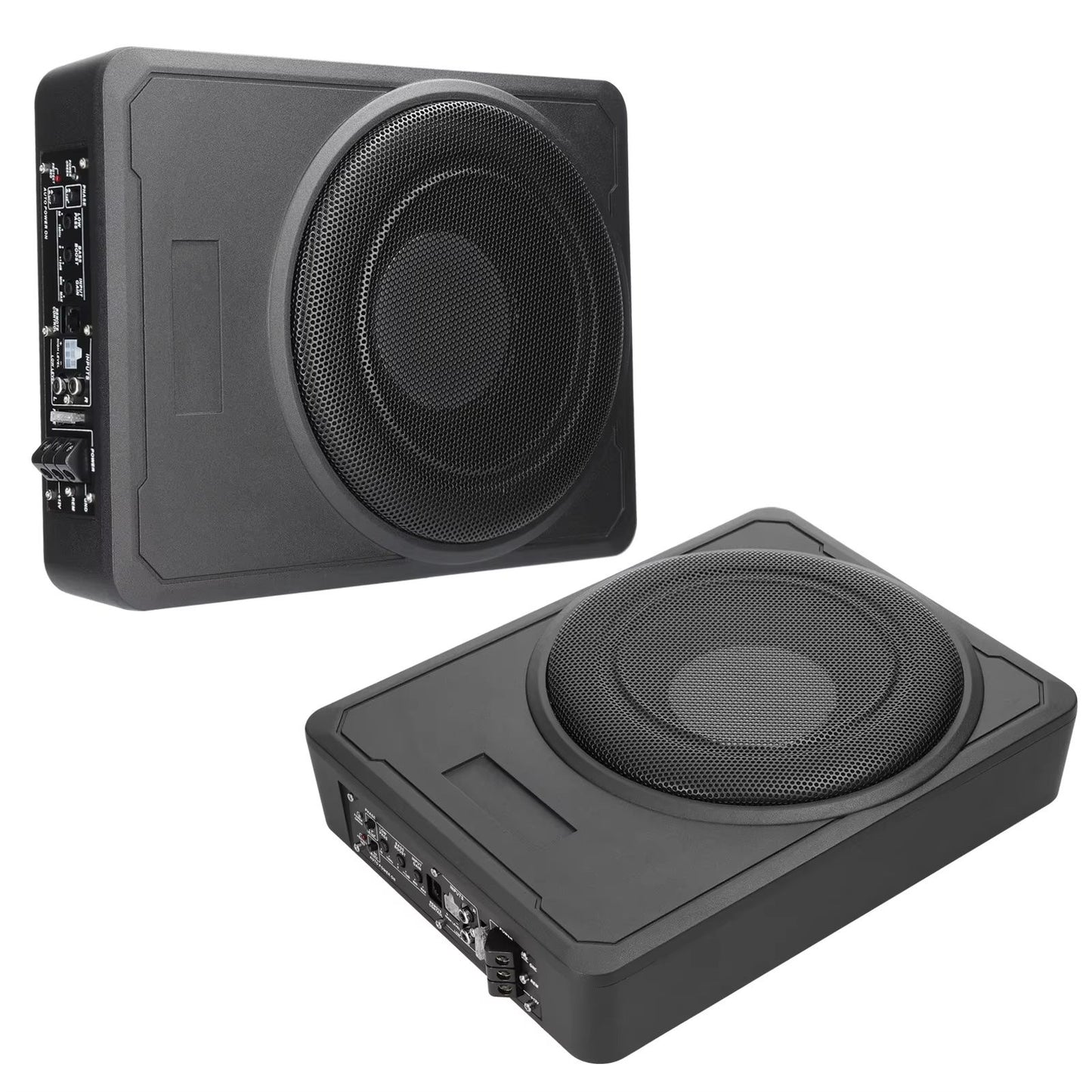 800W Slim Car Subwoofer With BuiltIn Amplifier  Underseat Bass Box Speaker For Cars Trucks  Boats 4