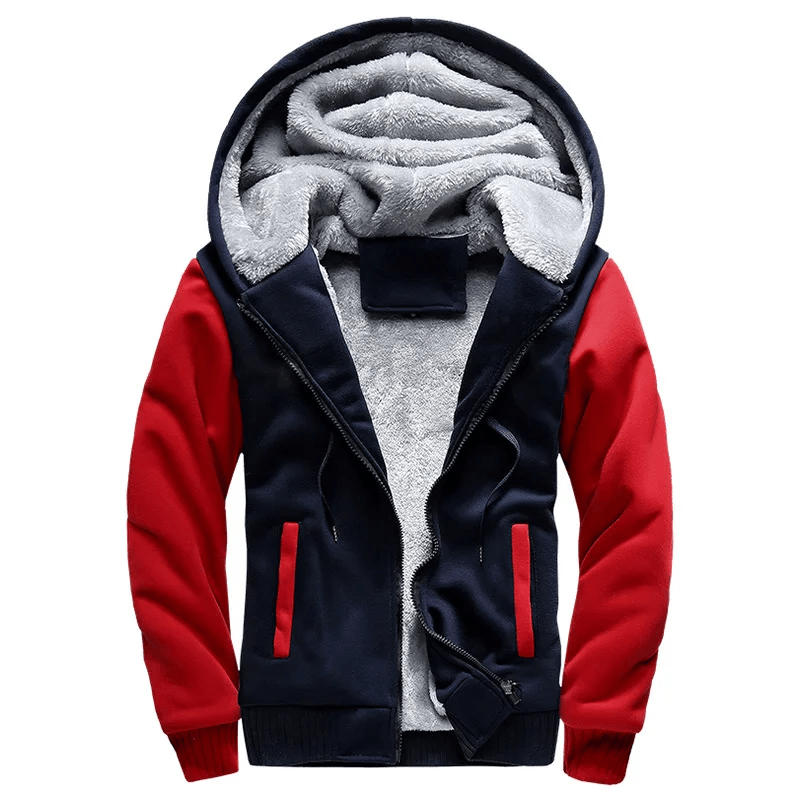 Winter Camo Jacket For Men Thick FleeceLined Hooded Coat Long Sleeve Casual Streetwear Jacket For C 5