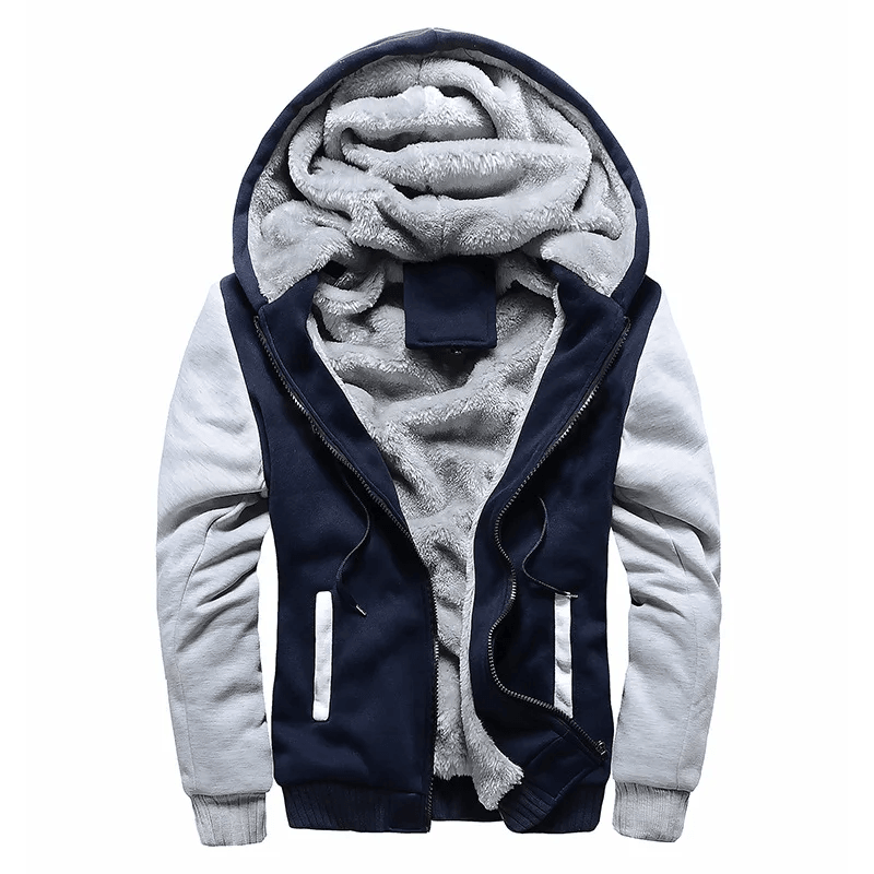 Winter Camo Jacket For Men Thick FleeceLined Hooded Coat Long Sleeve Casual Streetwear Jacket For C 3